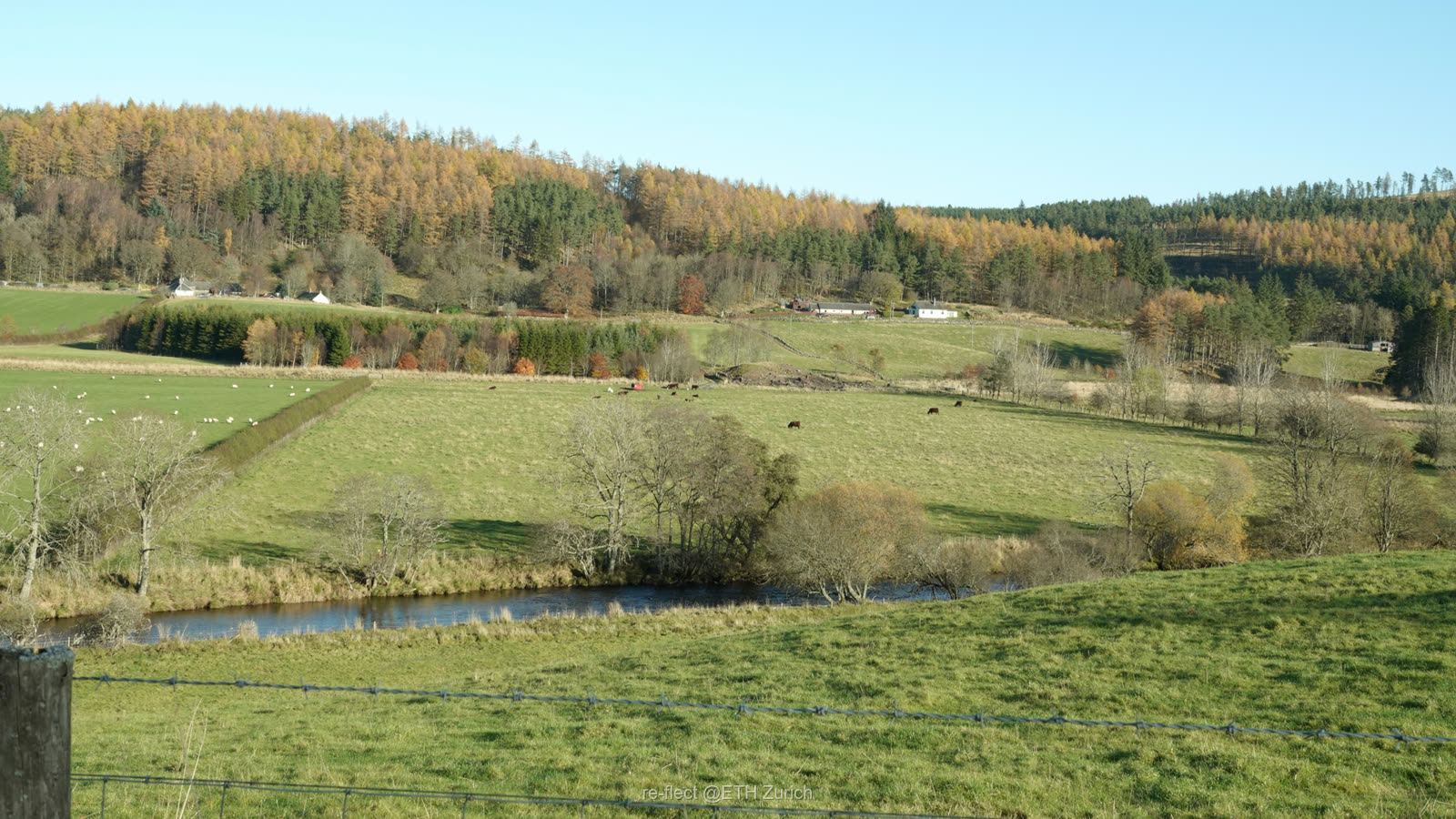 Overexposed rural river